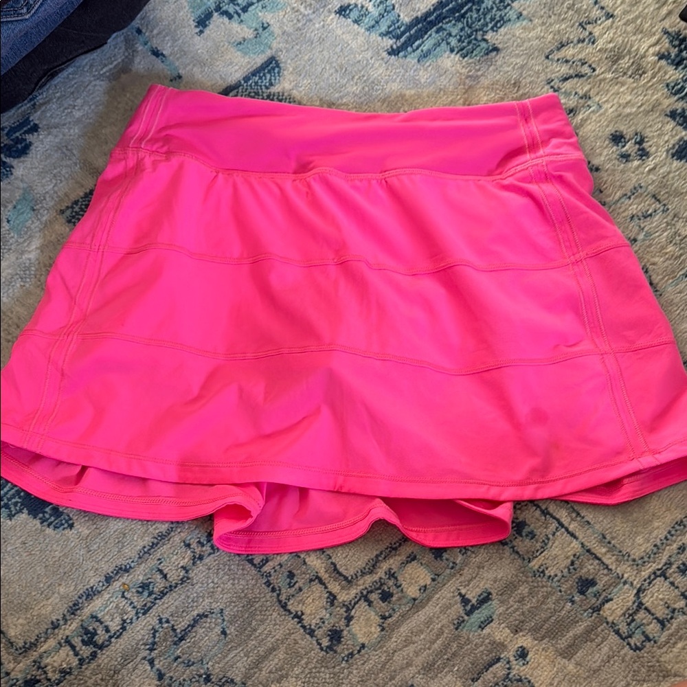 Lululemon Athletica Pink Pace Rival Skirt